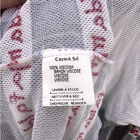 Jean Charles de Castelbajac | Vintage Sheer Mesh Mafalda Printed Top Rare Sz 40 - Picture 5 of 7